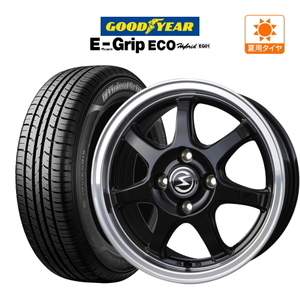 サマータイヤ ホイール4本セット BADX エスホールド S-7S GY エフィシエント グリップ エコ EG01 185/65R15 アクア(MXPK系)