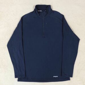 パタゴニア Patagonia アウトドア ハーフジップ インナーハーフジップ長袖Tシャツ メンズ Lサイズ 1円