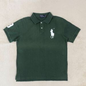 POLO RALPH LAUREN ポロラルフローレン ビッグポニー 半袖 ポロシャツ 緑 メンズ Lサイズ