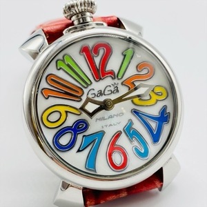 GaGa MILANO ガガミラノ マニュアーレ40 現状不動 N.J8727 ブランド腕時計 かわいい おしゃれ アクセサリー コレクション カラフル 1074