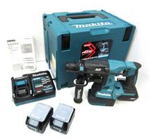 ★中古 マキタ 40V 充電式ハンマドリル HR001GRDX 充電器・バッテリー２個付き・ケース付き makita★A7_画像1