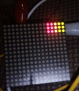 16X16マトリックス　LED　2色(赤、緑) 40mmX40mm　複数個出品