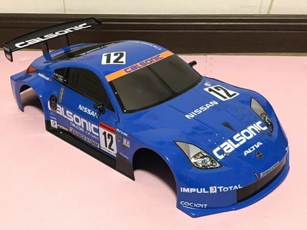 送料無料　未走行 1/10 タミヤ カルソニック インパル Z レーシングカー ラジコンボディ TAMIYA CALSONIC IMPUL フェアレディZ GT 当時物