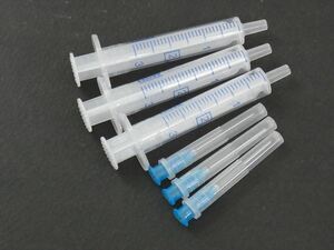 送料無料：新品未使用 インク注入用シリンジ2ml+替針HP-28 3set