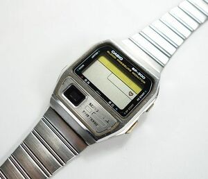 CASIO カシオ BP-300 QZ クオーツ 血圧チェッカー デジタル腕時計 シルバー カレンダー 血圧計 現状品