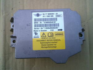 ★ ZF16 ミニ R56 R55 R60 SRS エアバッグ コンピューター 9809354 ★ BMWミニ MINI SU16 SV16 ZG16 クーパー