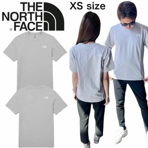 ザ ノースフェイス Tシャツ NT7U ライトグレー XSサイズ コットン素材 クルーネック シンプルロゴ THE NORTH FACE COTTON S/S TEE 新品