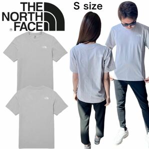 ザ ノースフェイス Tシャツ NT7U ライトグレー Sサイズ コットン素材 クルーネック シンプルロゴ THE NORTH FACE COTTON S/S TEE 新品