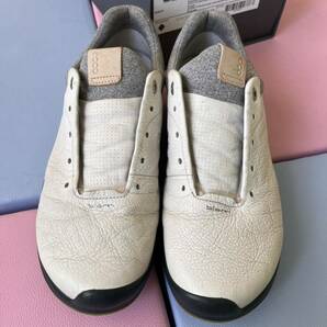 中古良品 インソール未使用 正規品ecco YAK LEATHER エコー 天然皮革 《GORE-TEX》 M GOLF BIOM G3 バイオム ジー3 EU 42 (131804-51402)の画像8