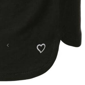 新品18089 Mサイズ アモスタイル アモアクティブAMO ACTIVE ２枚組黒白ブラックホワイト 半袖Tシャツ トリンプジムウェアヨガトレーニングの画像6