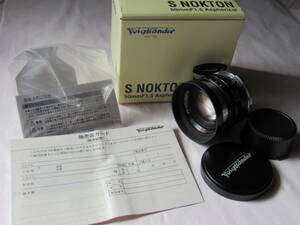 ★ S NOKTON 50mm F1.5 Aspherical ★ジャンク品