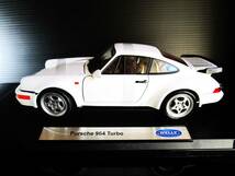 ☆希少☆極上品☆WELLY 1/18 PORSCHE 964 Turbo / ウェリー ポルシェ 911（964 ）ターボ　ホワイト☆未開封品☆_画像9