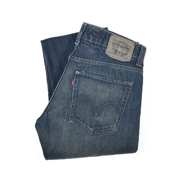 【送料無料】リーバイス 511 スキニー ジーンズ デニムパンツ 青黒デニム W32 Levis ジーパン 古着 @EA0238