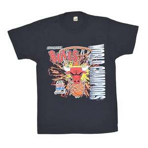 【送料無料】1991 CHICAGO BULLS シカゴブルズ NBAファイナル優勝記念 ヴィンテージTシャツ サイズM 古着 @BZ0208