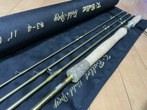 ★即決! 稀少 Kブリット ゴールドスペイ 11' #3-4 4ピース 美品！梱包費無料 K Bullet Gold Spey ケース・袋付き 杉坂研治 ★_画像2