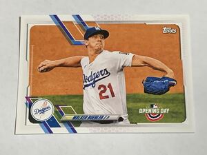 WALKER BUEHLER 2021 TOPPS OPENING DAY #208 DODGERS 即決