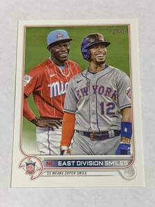 FRANCISCO LINDOR JAZZ CHISHOLM JR. 2023 TOPPS SERIES 1 #98 METS MARLINS 即決