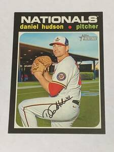 DANIEL HUDSON 2020 TOPPS HERITAGE #694 DODGERS 即決