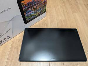 【中古美品】HUION 液タブ Kamvas22 Plus 液晶ペンタブレット 21.5型 スタンド付属