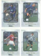 DS calcio 2000　インサートカード　4枚まとめて　ZIDANE RONALDO TOTTI DEL PIERO_画像1