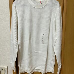 新品未使用　UNIQLO ワッフルクルーネックT