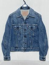 【LEVI'S 557XX】１９９６年復刻 3rd リーバイス デニムジャケット ジージャン トラッカー ビッグE USED LOOK size 36 サード 日本製_画像2