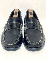 【美品】Paraboot CORAXU パラブーツ コロー コインローファー 0719 ブラック クロ UK6 1/2_画像4