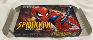 GBA　箱のみ◆スパイダーマン -ミステリオの脅威-◆