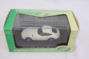 EBBRO TOYOTA 1/43 2000GT LATE WHITE ミニカー 004BRABG65