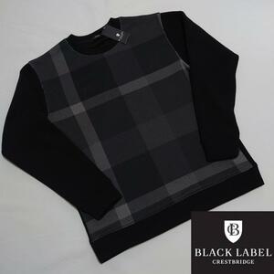 【新品タグ付き】ブラックレーベルクレストブリッジ チェックセーター/ニット L