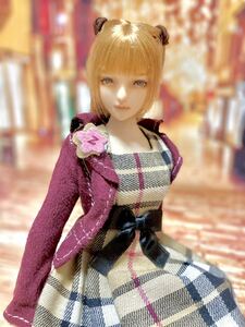 ワンピース＋ジャケット＋ソックス 1/6サイズ TBLeague ファイセン シームレス フィギア オビツ アゾン ジェニー バービー ドール 服 リカ