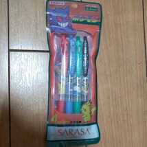 新品 ポケモン ジェットストリーム&SARASA セット (2色ボールペン +シャープペン 、カラー ボールペン4色) 三菱鉛筆 ZEBRA_画像7