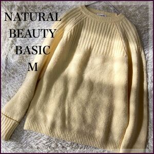 NATURAL BEAUTY BASIC ラグラン ふんわりニット M トップス 長袖 トップス セーター