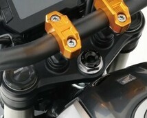 キタコ 501-1850050 ステムナットキャップ ブラックアルマイト 1個入 ホンダ CB125R CB250R_画像2