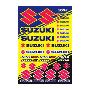 FACTORY EFFEX FX22-68430 OEM ステッカーシート 48cm×30cm SUZUKI RM/スズキ RM ダートフリーク