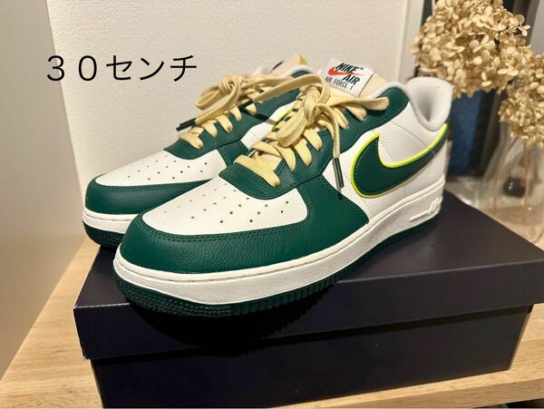 30cm Nike Air Force 1 Low '07 LV8 Sail/Noble Green"ナイキ エアフォース