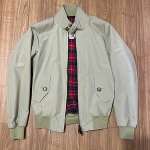 美品 バラクータ BARACUTA ハリントンジャケット スウィングトップ G-9 ベージュ ナチュラル 34 XS英国製 イギリス製 専用ハンガー等付属