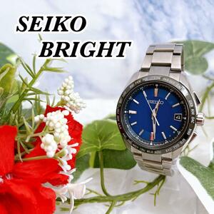 送料無料　セイコー SEIKO 7B27-0AC0 BRIGHTZ　ブライツ　チタン　ソーラー電波 メンズ　腕時計