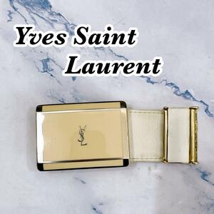 送料無料　イヴ・サンローラン　Yves Saint Laurent YSL ベルト　バックルのみ
