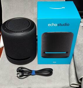 【送料無料】Echo Studio (エコースタジオ) アレクサ スピーカー（完品）