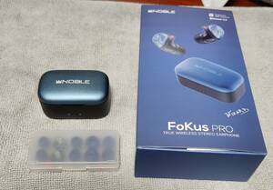 【送料無料】Noble Audio ワイヤレスイヤホン FoKus PRO (NOB-FOKUSPRO-B)（完品）