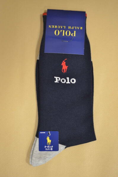 新品　未使用　タグ付き 男性 メンズ POLO RALPH LAUREN ポロラルフローレン　綿混ソックス　送料無料