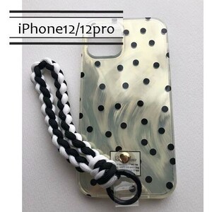 iPhone12/12pro ドット 水玉柄　かわいい iphone12pro　プロ 　アイフォンケース　iphone12ケース　新品　送料込み