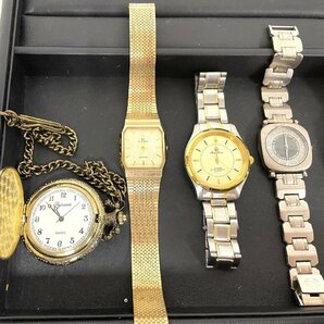 【L21913】 NB時計おまとめ SEIKO GIVENCHY LANCEL mila schon 懐中時計等 12点おまとめ ジャンク品 不動品 中古品 傷汚れ有の画像4