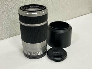 【J83242】SONY ソニー SEL55210 E 4.5-6.3/55-210mm OSS α Eマウント用レンズ シルバー 一眼カメラレンズ 動作未確認 中古品