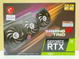 【S63206】MSI　GeForce RTX 3090　GAMING X TRIO 24G　グラフィックボード　箱付　開封未使用品　※動作未確認のためジャンク品扱い