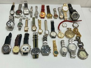 【J17596】時計 大量 まとめ 腕時計 懐中時計 CASIO SEIKO セイコー ALBA その他 色々 総点数32点 ジャンク扱い