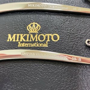 【J98263】MIKIMOTO ミキモト マドラー リボンモチーフ ステンレス 真珠 パール リボン型 中古品 長期保管品の画像8