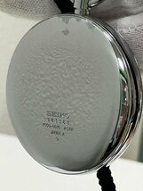 【J77715】 SEIKO セイコー 懐中時計 鉄道時計 7550-0010 クオーツ ターボテスターにて反応有り 中古品_画像9