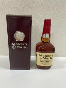 【B94279】Makers' MarK メーカーズマーク レッドトップ ウイスキー　750ml　45%　ロウ部分に欠けあり　未開栓